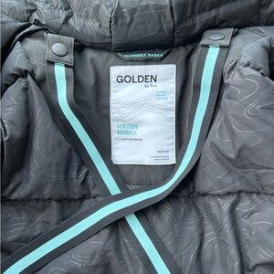 Golden by TNA Black Puffer Jacket medium size